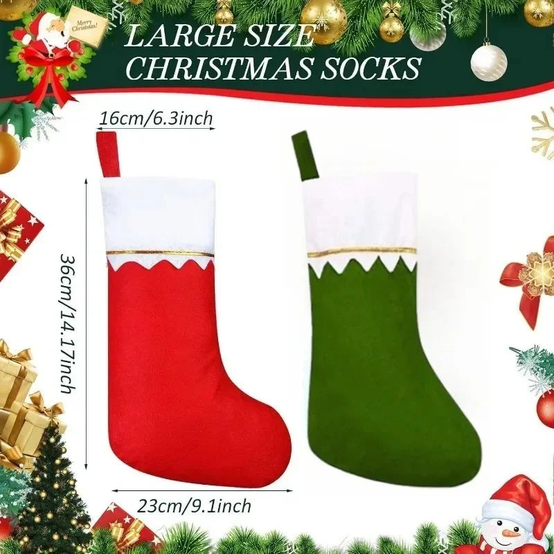 Christmas Fireplace Hanging Stocking Holiday Decoration Gift Bag for Party Display Festive Ornament Christmas Home Decor Scene Vue