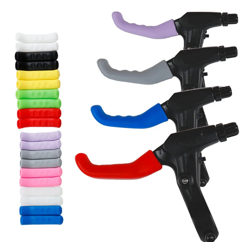 2PCS Bicycle Brake Handle Cover TPR MTB Grips Bicycle Handlebar Protect Cover Anti-slip Bicycle Protective Gear Bike Accessories Vue