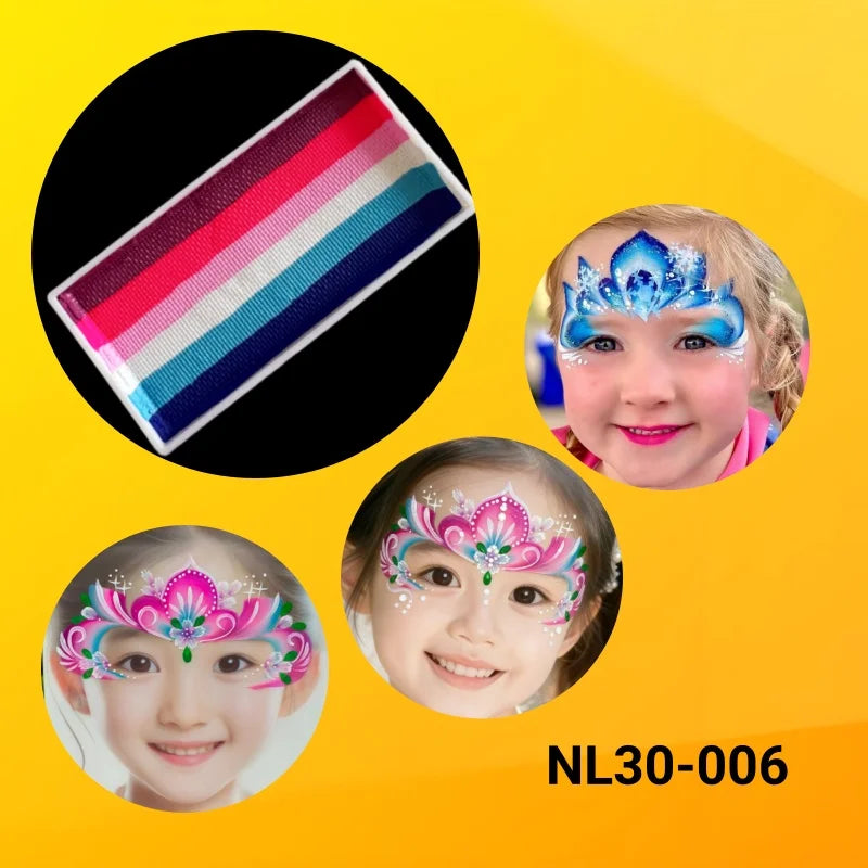 30g High Quality Non-Toxic Water-Based Split Cake Face Body Paint for Kids Festival Cosplay Vue NL30-006 China Mainland