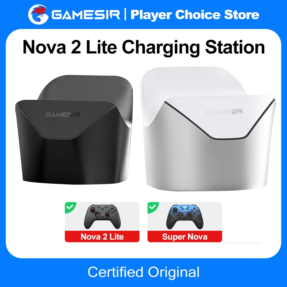 GameSir Gamepads Charger Dock Nova 2 Lite Super Nova Charging Station Original Stylish Dispay Stand Smart Start Stop Charging Vue