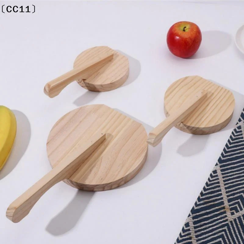 Solid Wood Dough Press Tool Quick Easy Dumpling Skin Presser Home