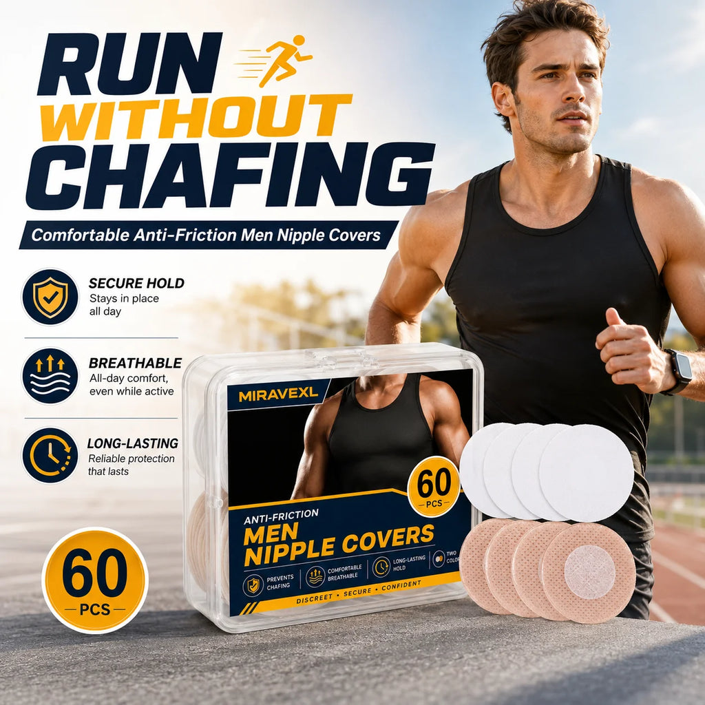 60Pcs Men Nipple Covers Anti Chafing Running Nipple Patches Breathable Invisible Sports Nipple Guards Marathon Adhesive Bandages Vue