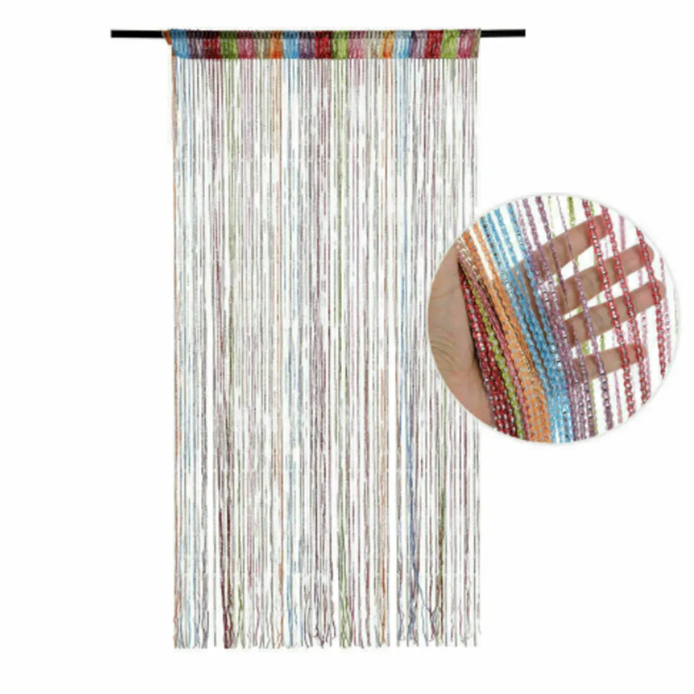 1PCS Door String Tassel Curtain Partition Door Curtain String Curtain Door Screen Panel Home Decor Window Divider Tassel Screen Vue