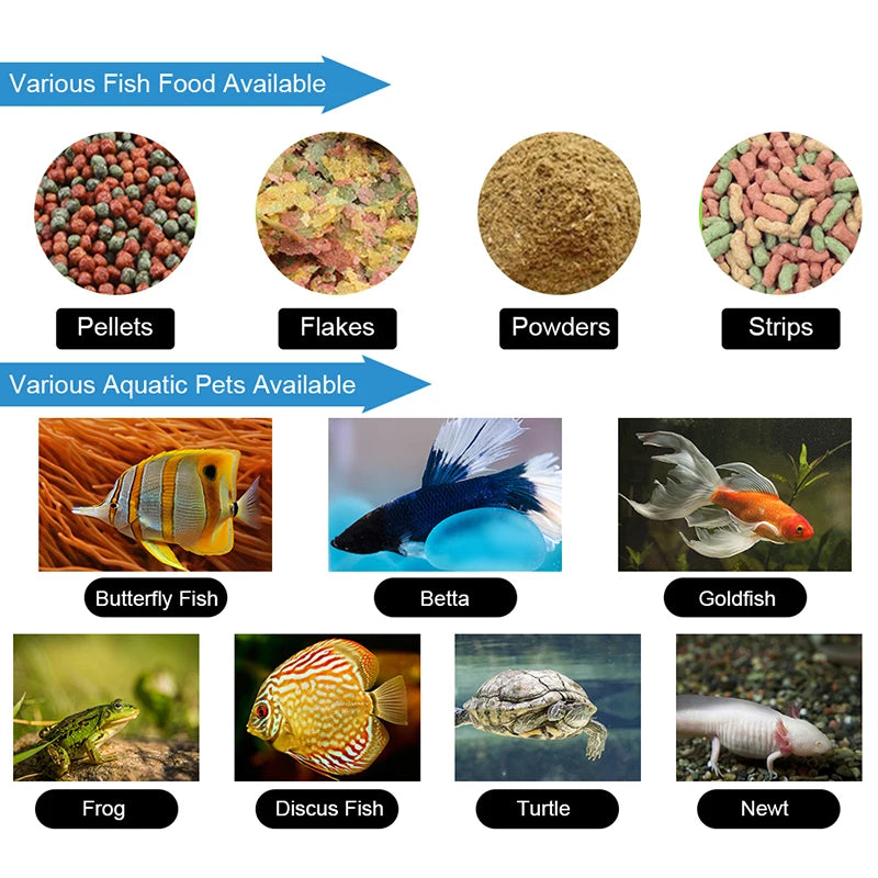 Auto Fish Tank Feeder AF2005D AF2009D Aquarium Food Dispenser Digital Timer Feeder for Holiday Home Office Aquariums Feeder Vue