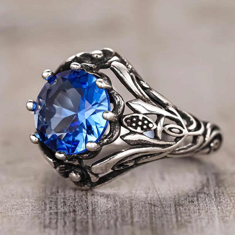 Huitan Vintage Wedding Ring Women | Cubic Zirconia Brass Fashion Ring Vue