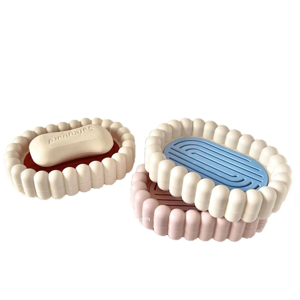 Bathroom Soap Box Plastic Soap Dish with Drain Hole Soap Holder Home Soap Storage Tray Vue