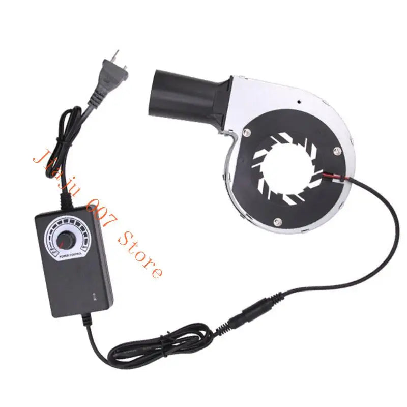 12V 24W Turbo Blower Fan with Air Duct for BBQ & Stove Turbo Blower Fan Vue