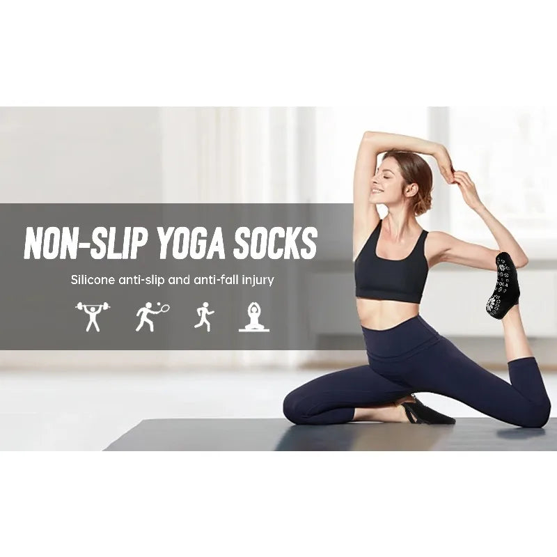 Women's Yoga Socks Summer Five-Toe Invisible Socks Indoor Non-Slip Shock Absorption Fitness Sports Socks Pilates Boat Socks Vue