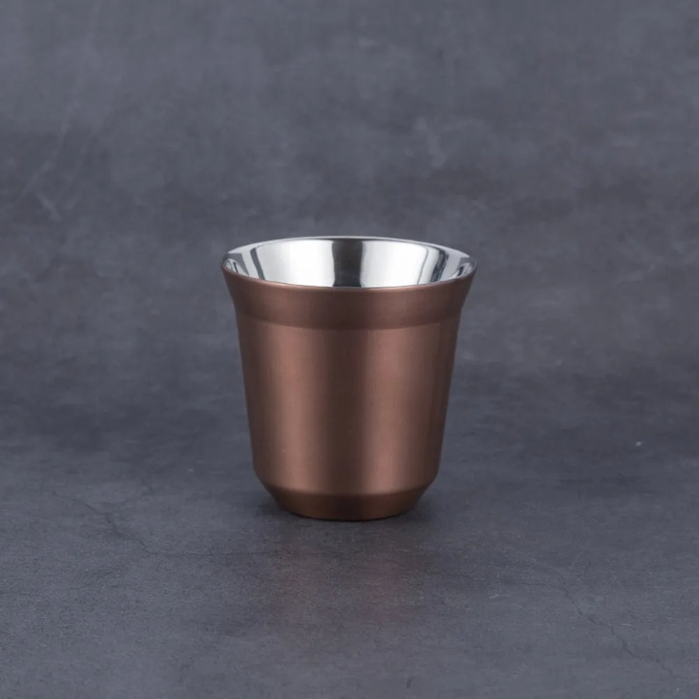 Summer Espresso Mugs Insulated Double Wall Beer Cups Small Capacity