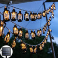 Solar Retro LED String Fairy Light LED Eid Mubarak Ramadan Decorative String Lights Muslim Islam Party Navidad Decor Vue Kerosene warm light 5M 20leds