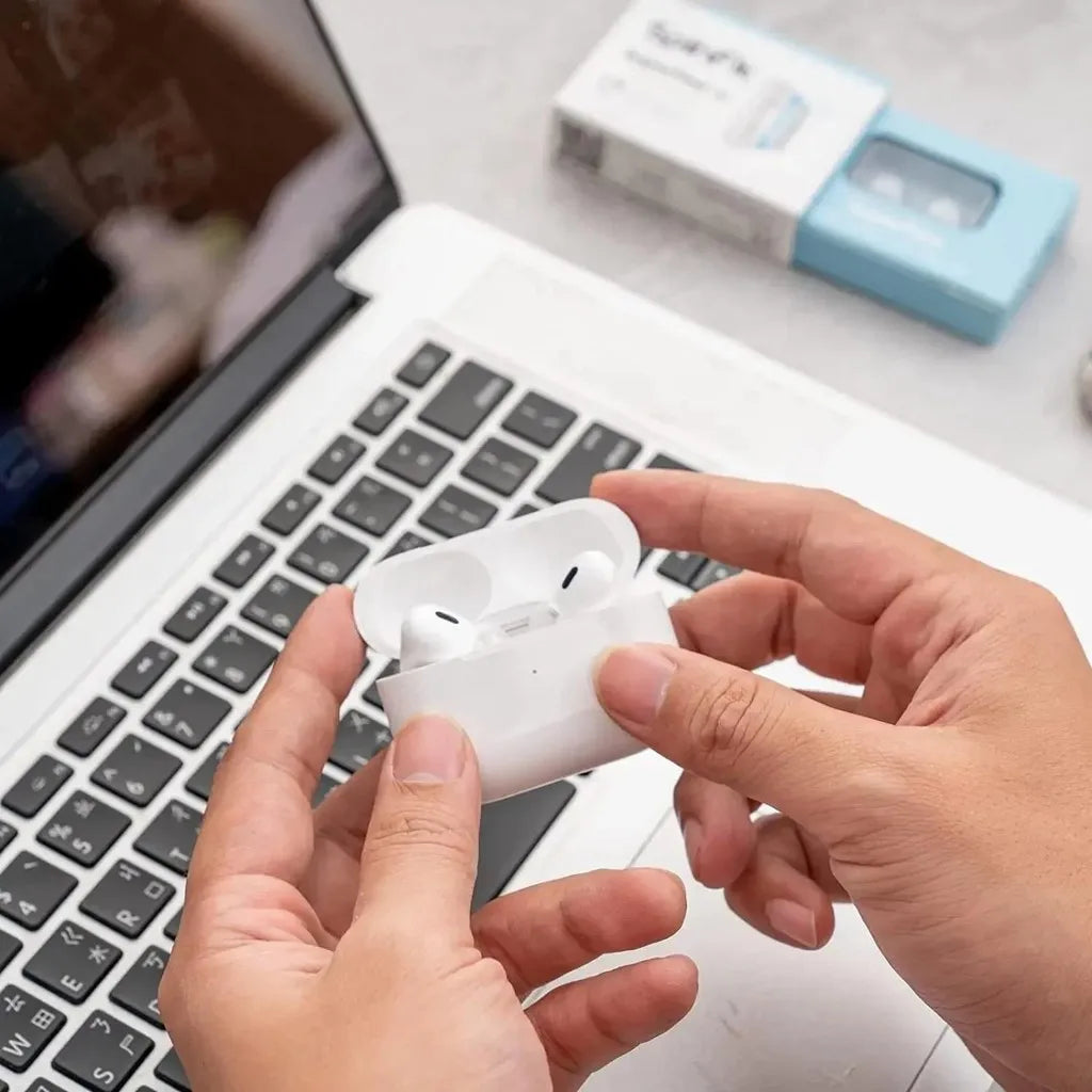 SpinFit SuperFine Eartips & Adapter for AirPods Pro Gen 1 & 2 Earbud Replacement Tips Vue