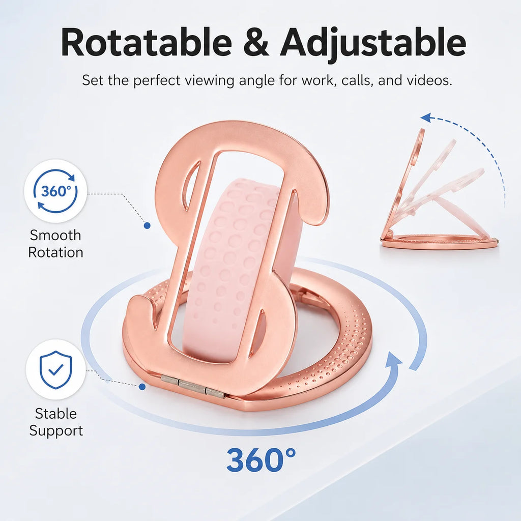 Magnetic Ring iPhone Holder For MagSafe Grip Simplicity Rotation [Super Magnet] for IPhone/Huawei/Samsung Phone Foldable Bracket Vue