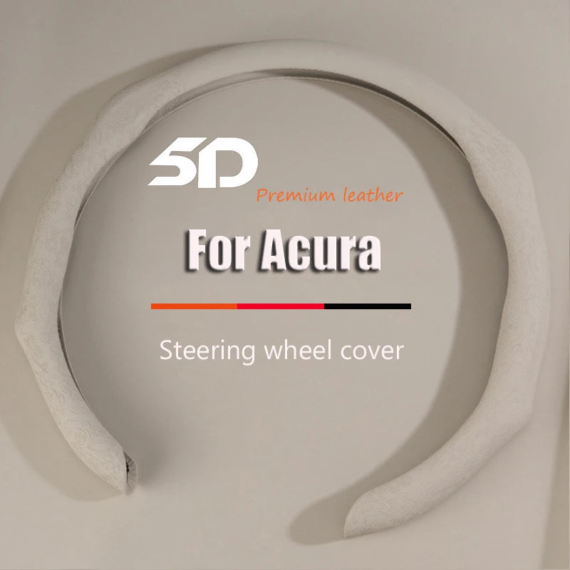 Premium NAPPA Leather Car Steering Wheel Cover For Acura CDX RLX ZDX RDX MDX ILX RL TL TLX TLX-L Breathable Automotive Parts Vue