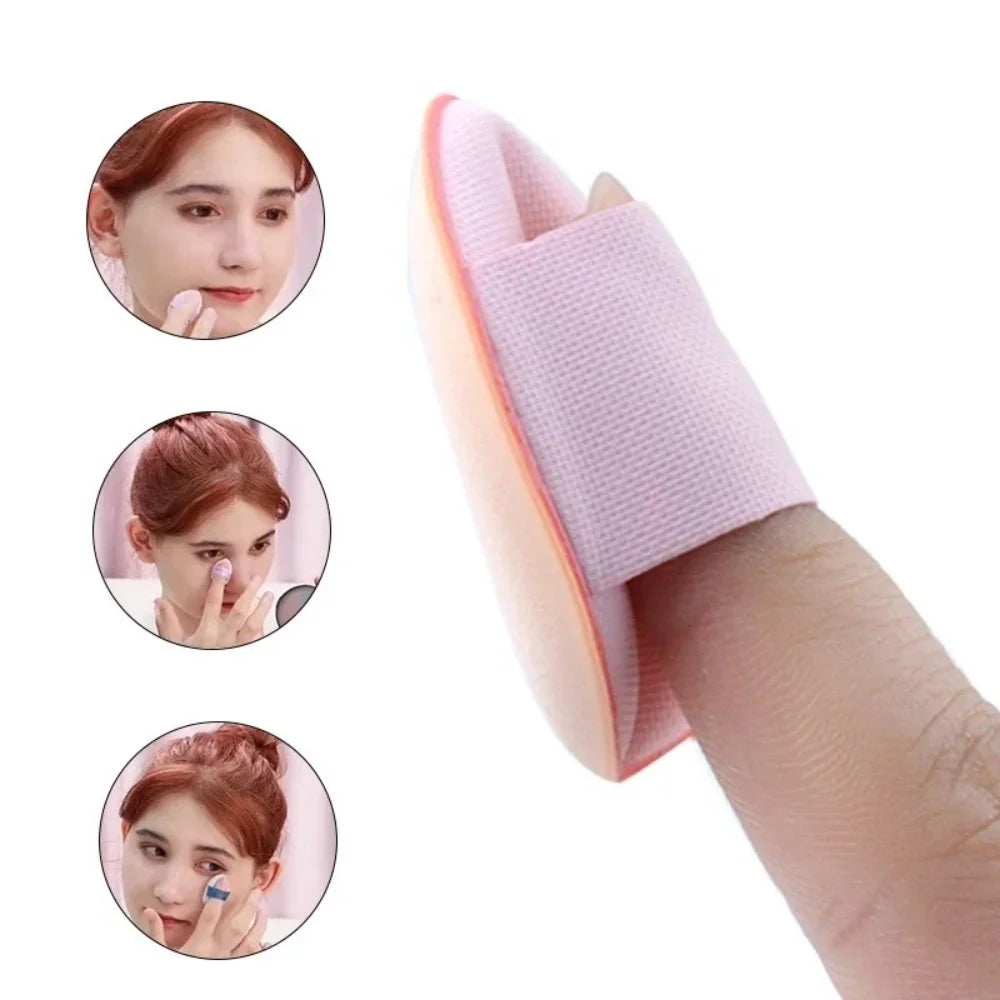 5Pcs Mini Finger Cosmetic Puff Foundation Small Air Cushion Powder Sponge Face Concealer BB Cream Applicator Makeup Tools Vue