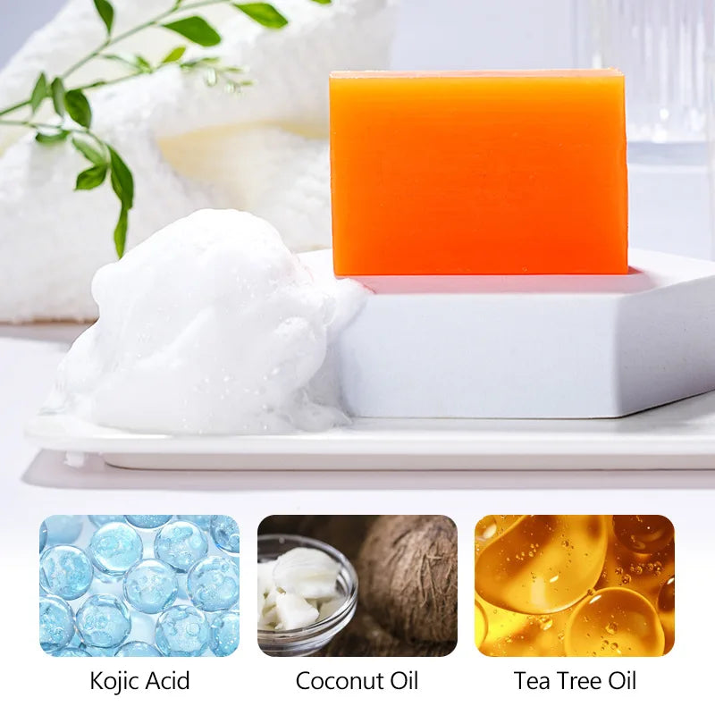 Kojic Acid Cream Skin Whitening Cream Anti Aging Brighten Fade Stubborn Dark Spots Moisturiz Nourish Facial Skin Care With Soap Vue