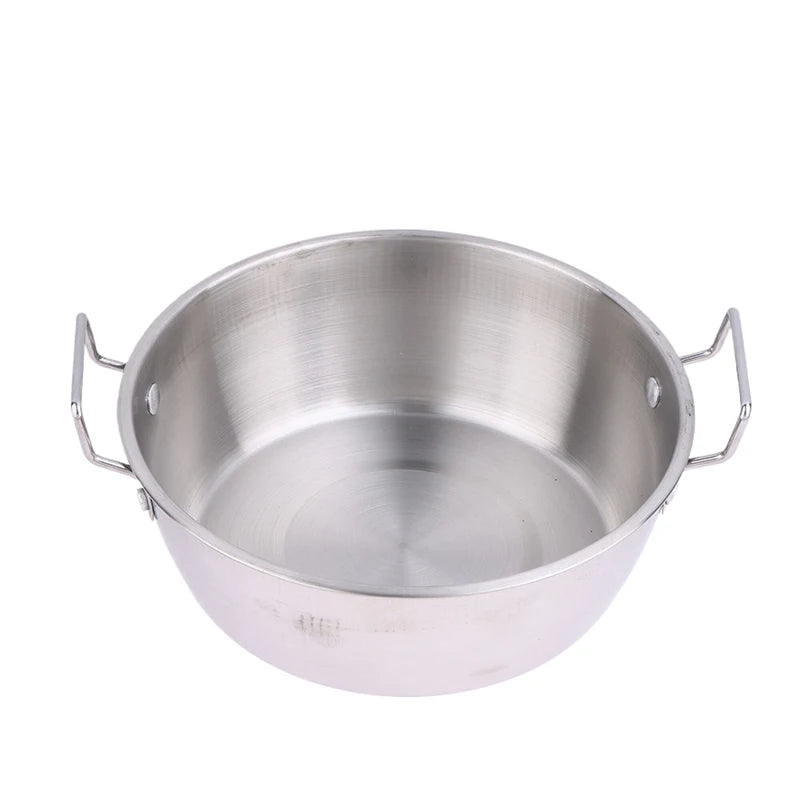 CC11Stainless Steel Seafood Rice Pot Home Cooking Paella Pan Picnic Vue A3