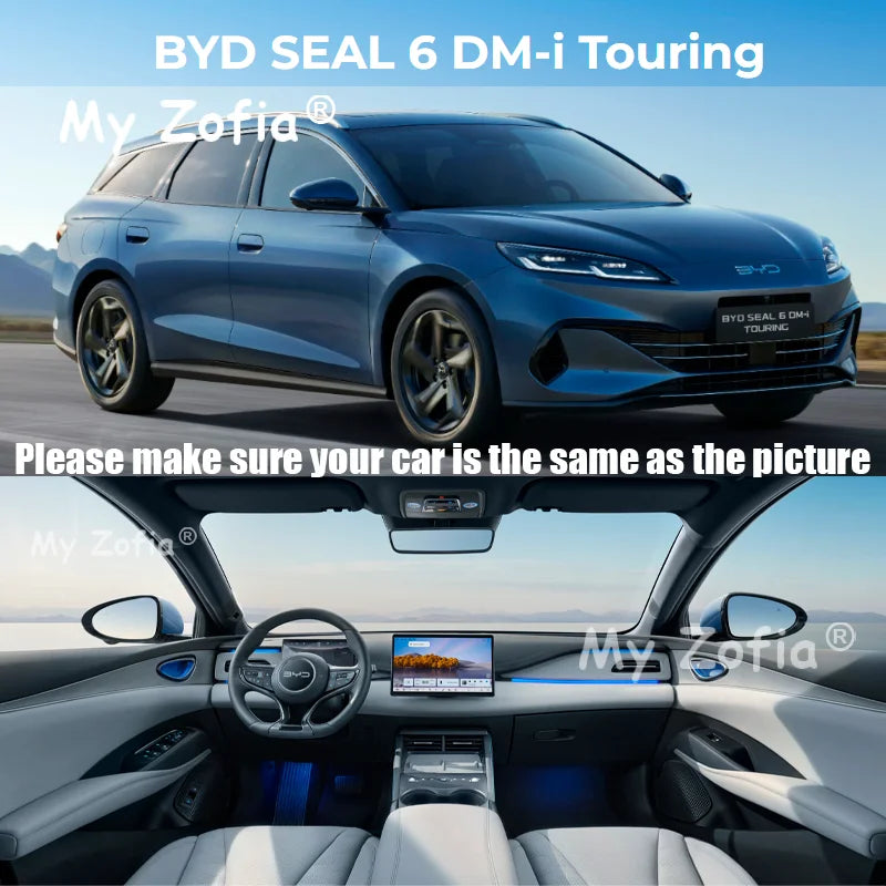 For BYD SEAL 6 DM-i Touring 2025 2026 Car Door Anti-kick Pad Leather Interior Protection Anti-dirty Decor Stickers Accessories Vue