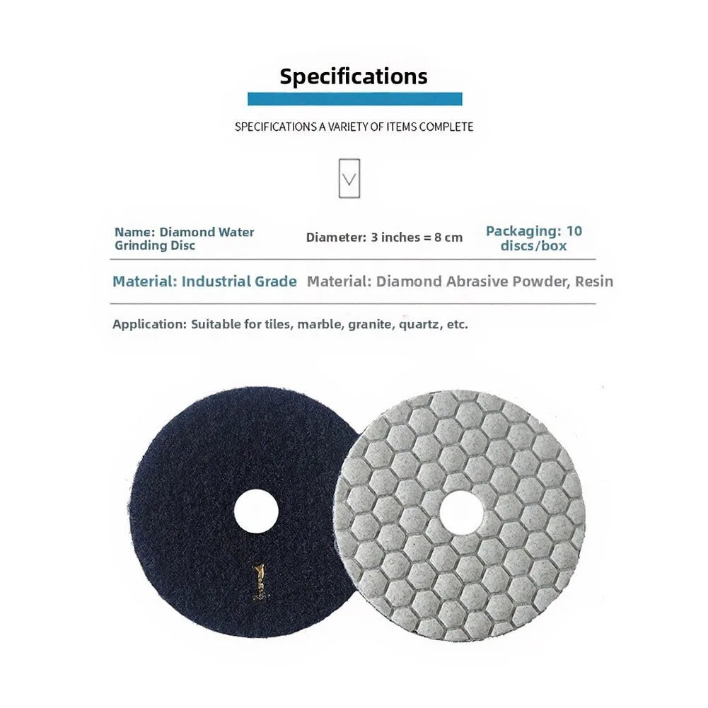 Diamond Dry Grinding Pads – Stone Marble Tile Granite 5/10/20pc Diamond Grinding Pad Vue