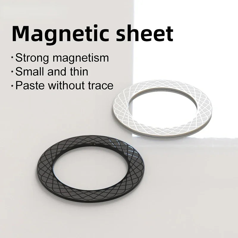 Magnetic Plate for Magsafe Wireless Charging Car Phone Holder Patch Magnet Ring for iPhone 16 15 14 13 12 11 XR Samsung Xiaomi Vue