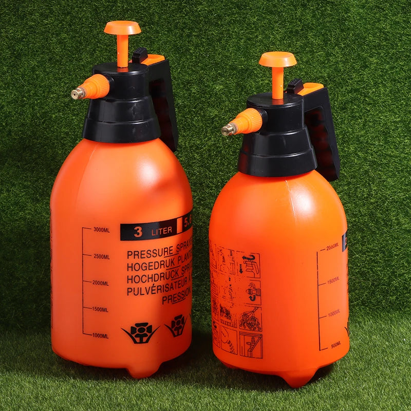 3/2L Handheld Pressure Sprayer Pump Spray Bottle Weed Killer Watering Can for Lawn Garden Plant Care Household Cleaning Vue