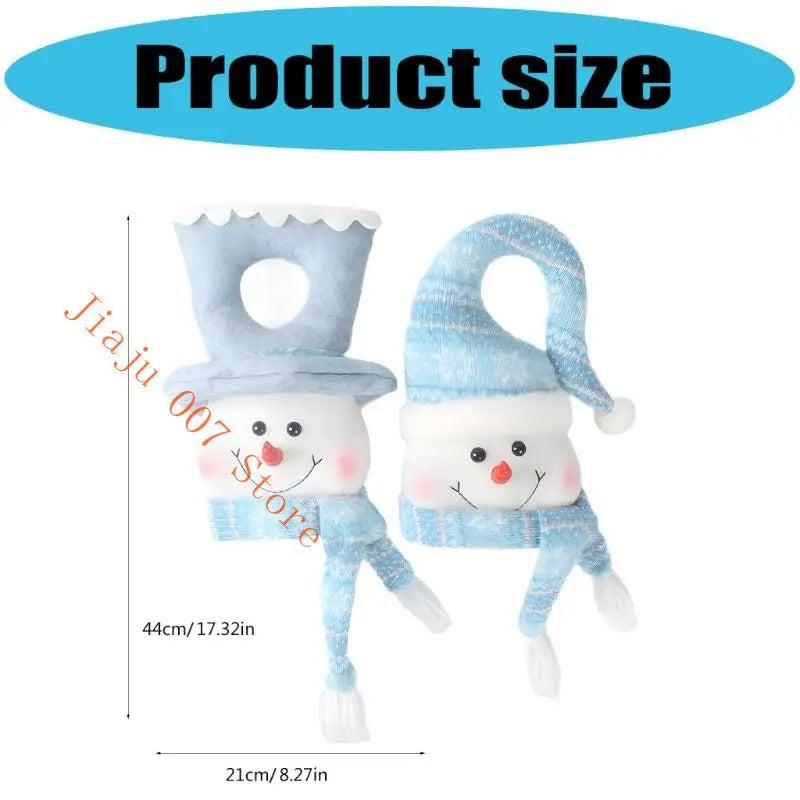 LED Flashing Snowman Hanging Decoration – Fabric Christmas Ornament Christmas Wall Decoration Vue