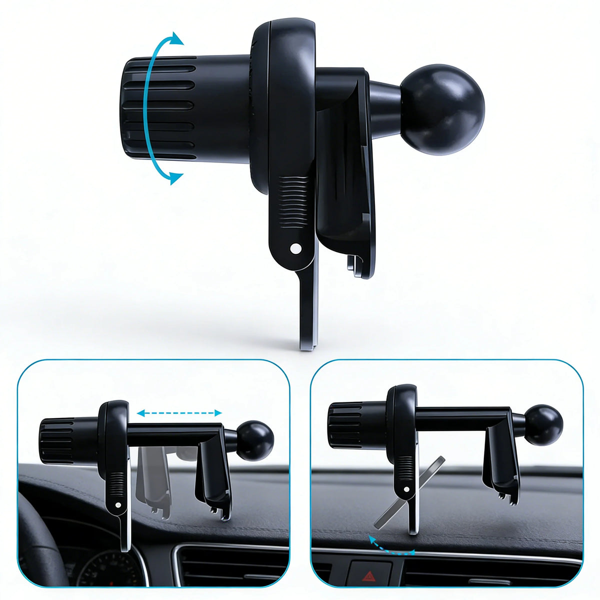 Universal 360 Rotation Magnetic Car Mount Strong Magnet Phone Holder For Car Screen Compatible With iPhone 15 MagSafe Xiaomi Vue
