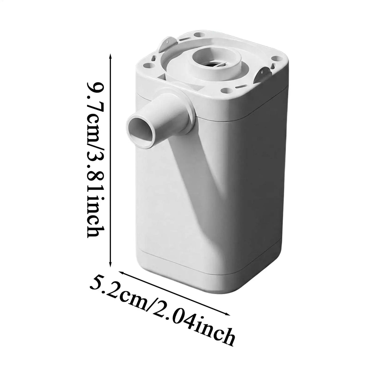 Rechargeable Portable Air Pump Inflator with 3 Nozzles for Pool Camping Travel Beach Outdoor Garden Patio Backyard Vue