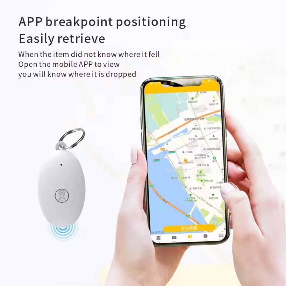 Smart GPS Tracker Mini Anti-Lost Bluetooth 5.0 Locator Tracer for Dog Cat Kids Car Wallet Key Finder Pet Collar Dog Accessories Vue