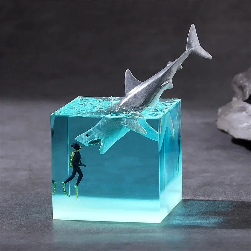Mini Ocean Whale Resin Figurine Cute Coastal Table Ornament Home Desk Decor Living Room Accent For Women Teens Birthday Gift Vue