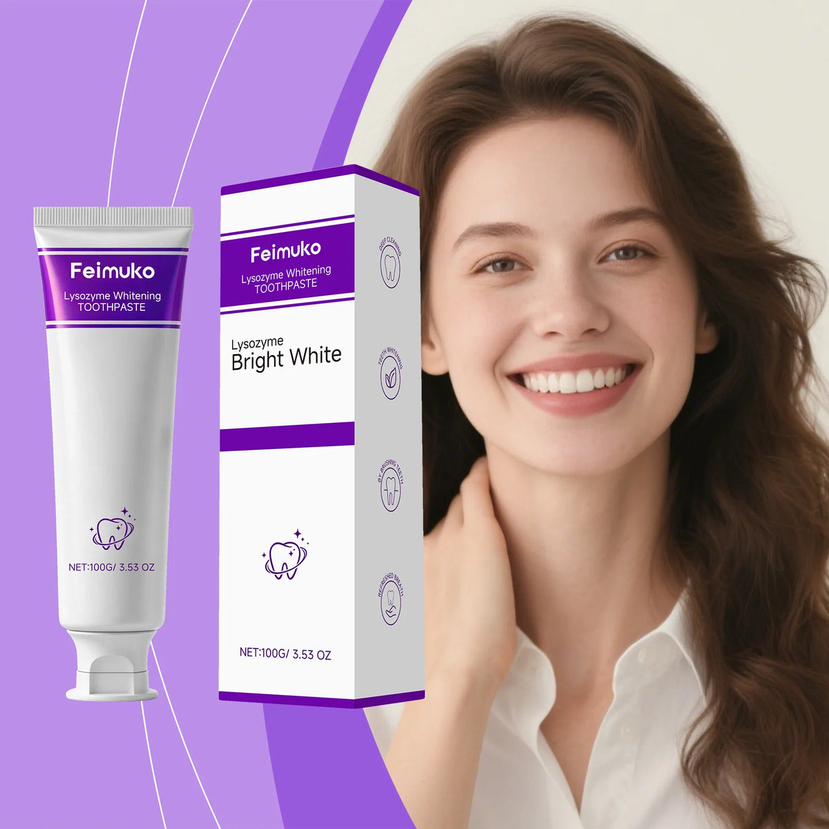 ToothpasteDaily oral care, gently cleans teeth, removes dirt, refreshes breath, for clean, smooth and shiny teeth. Vue