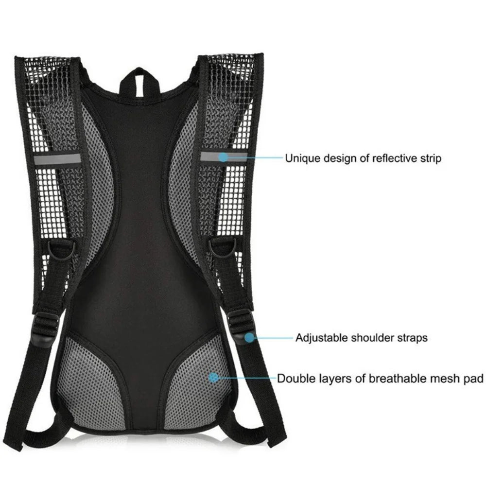Waterproof Tactical Hydration Backpack with 3L Bladder Outdoor Sport Water Bag Backpacks For Running Cycling Tourism and Camping Vue