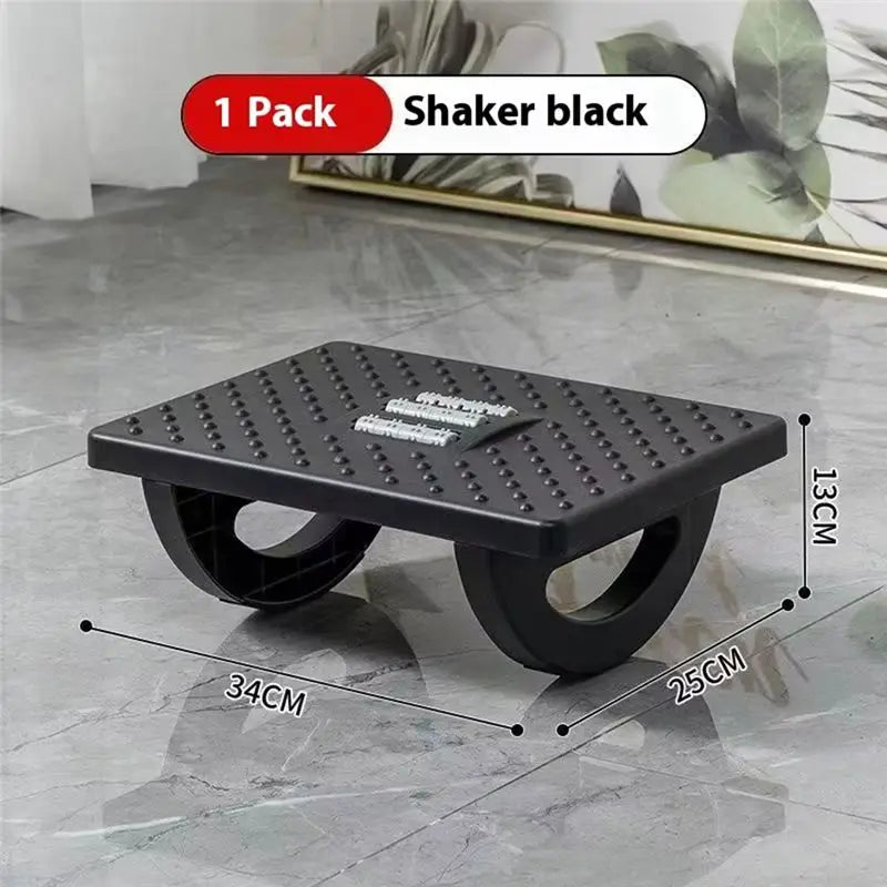 ABKW-Ergonomic Foot Stool With Massage Rollers Portable Footrest For Home Office Work Foot Rest Vue