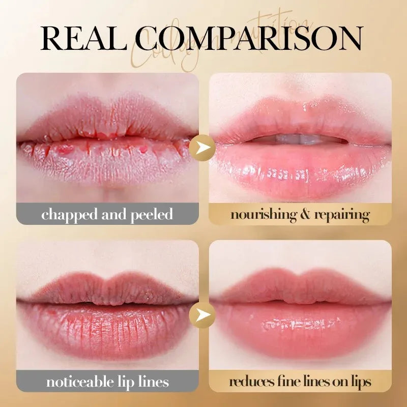 Collagen Lip Balm - Moisturizing and Anti-Cracking, Nourishing and Hydrating in Winter, Improving Chapped Lips, Brightening and Repairing Lip Care Vue
