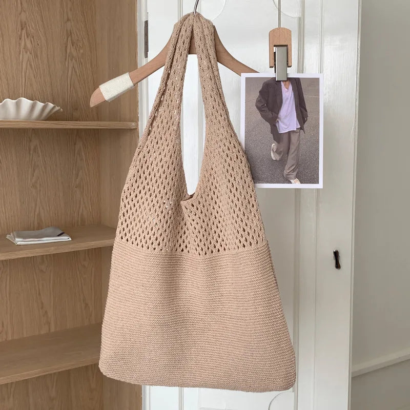 Designer Knitted Handbags Large Capacity Totes Women Summer Beach Bag
