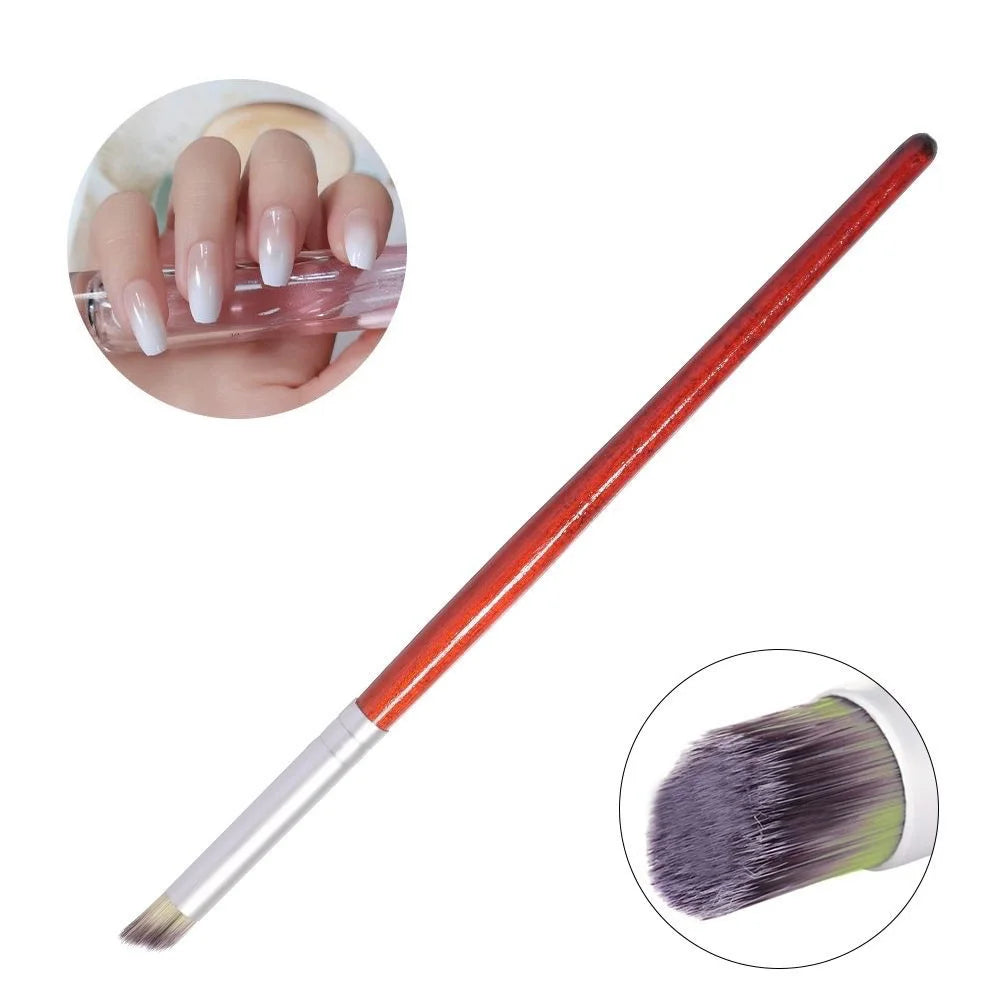 1/3/5pcs Gradient Smudge Nail Brush Art Brushes for Manicure Uv Gel Polish Draw Paint Wooden Pen Nail Art Tools Accesoires Set Vue