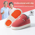 Unisex Winter Warm Cotton Slippers Thickened Anti Slip Sole Fleece Lined Closed Heel House Shoes for Indoor Bedroom Home Vue ONE SIZE Pink-40-41-1Pairs