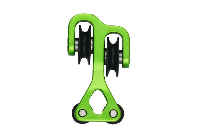 Composite Bow Pulley Splitter Bow and Arrow Accessories Aluminum Alloy Material High Precision High Stability Archery Sports Vue green