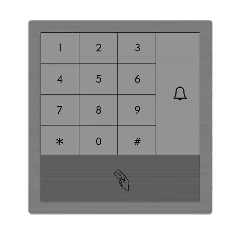 Classical RFID 125Khz EMID Touch Key Standalone Access Control Keypad Wiegand Reader With Wg26 Output Vue Default Title