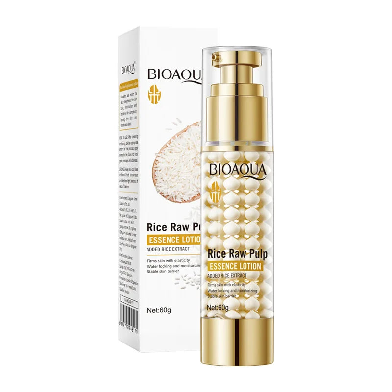 60g Rice Extract Essence, Moisturizes the Skin, Provides Hydration and Nutrients, Suitable for Facial Care and Body Essence, Leaves Skin Soft, Suitable for All Skin Types, Suitable for Daily Skincare, Can Be Used Personally o Vue 60g