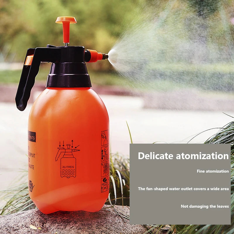 3/2L Handheld Pressure Sprayer Pump Spray Bottle Weed Killer Watering Can for Lawn Garden Plant Care Household Cleaning Vue