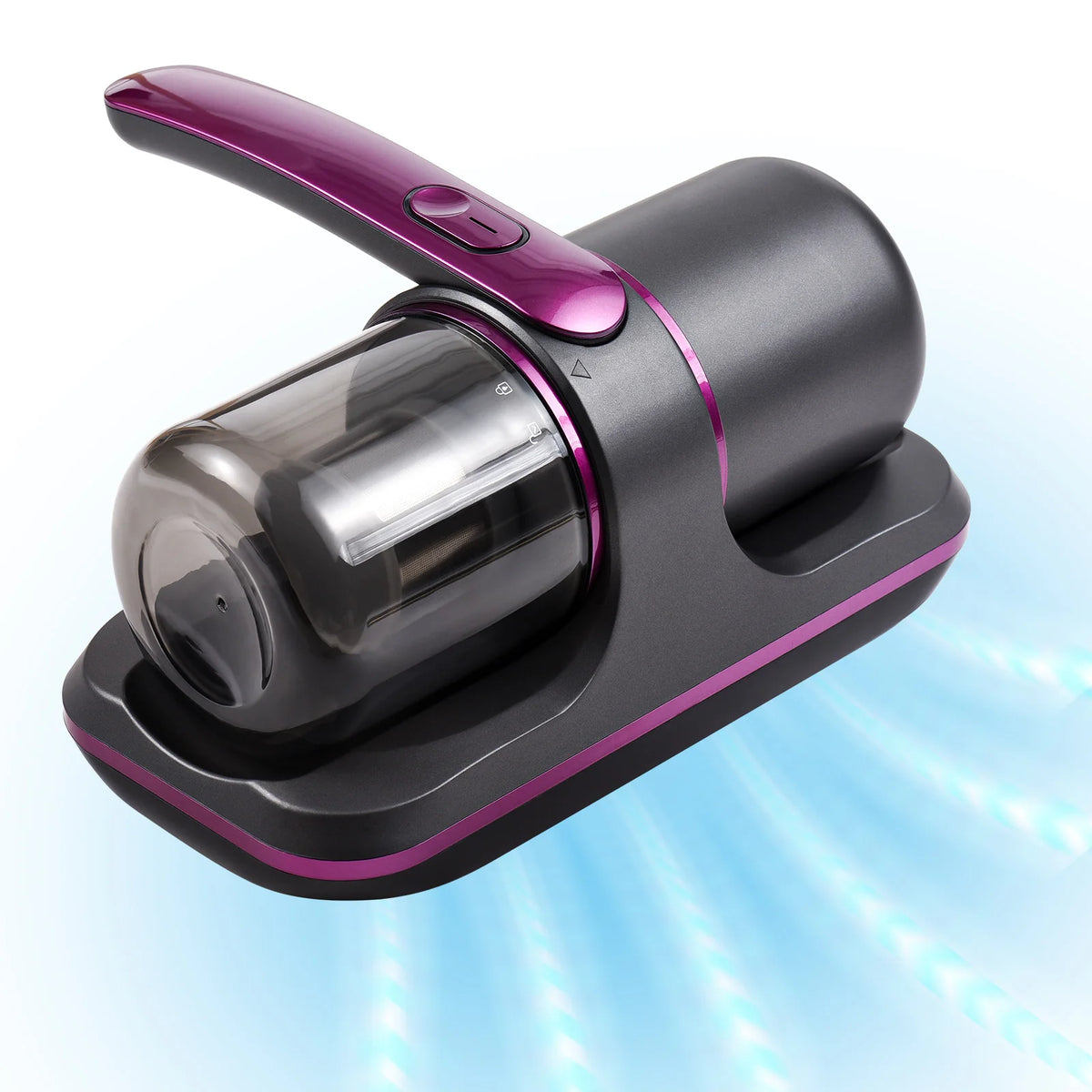 Compact Mattress Vacuum Cleaner 100W Handheld Cordless UV Bed Vacuum Cleaner 8000Pa Strong Suction 2 Speeds Adjustable for Clean Vue