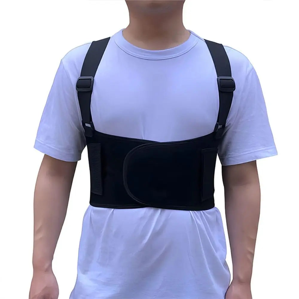 Adjustable Straps Work Brace Shoulder Straps Breathable Material Lumbar Support Belt Protective Gear Industrial Brace Vue