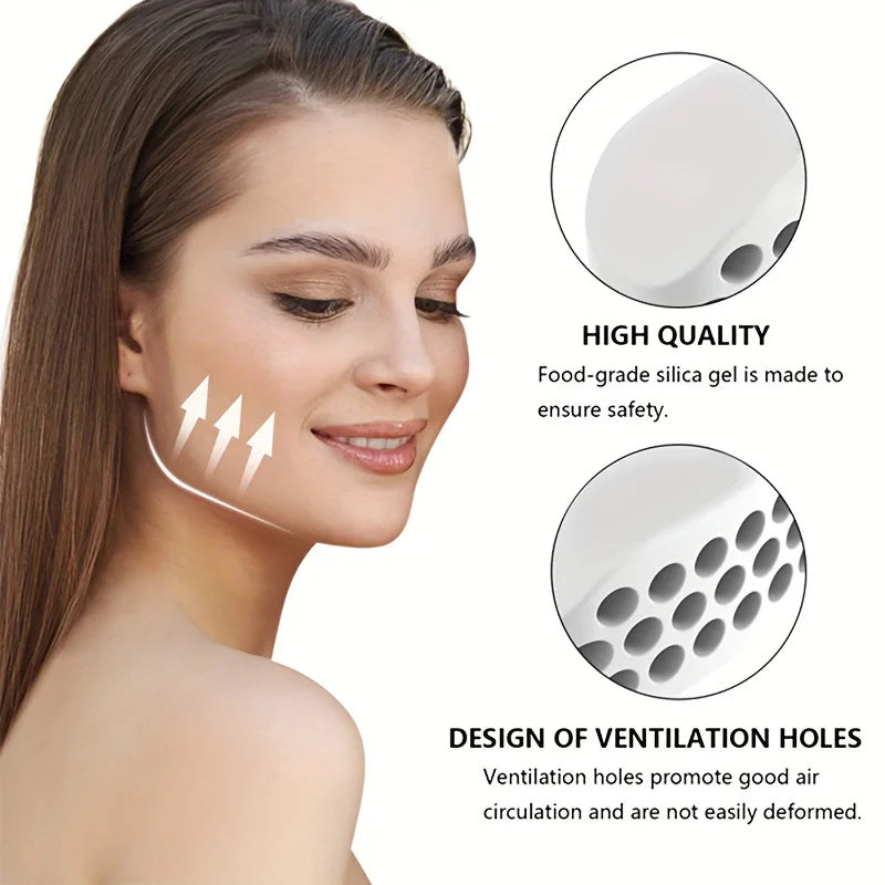 Silicone Jawline Exerciser Ball Facial Masseter Muscle Trainer Jaw Shaping Neck Toning Double Chin Reducer Facial Beauty Tools Vue