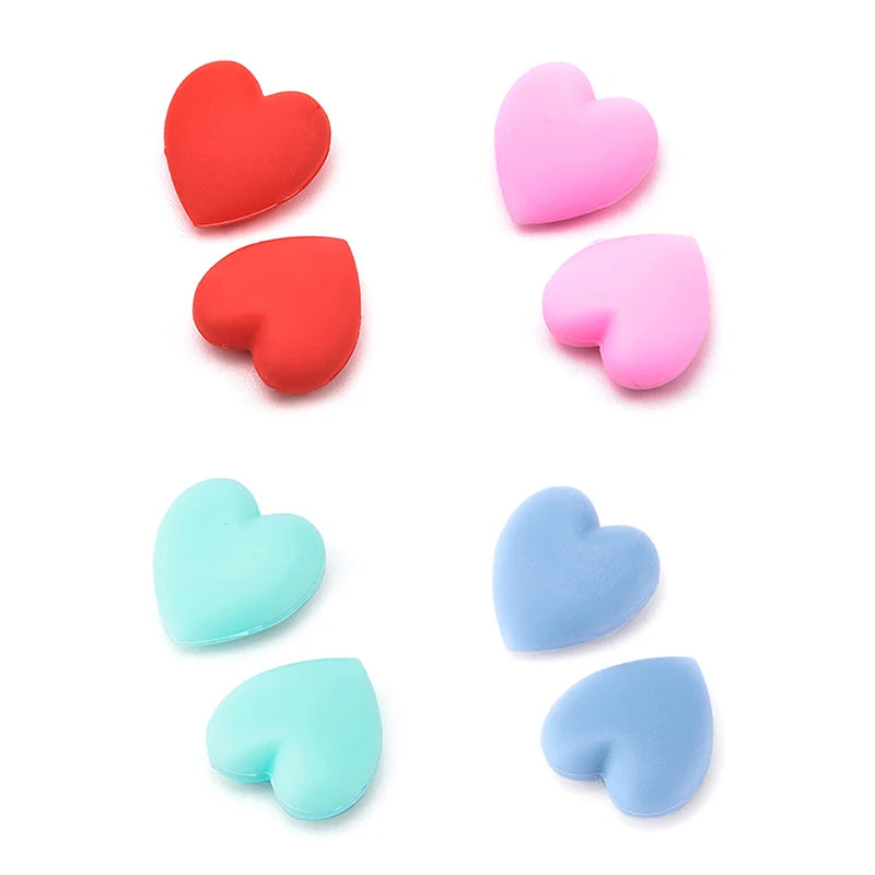 2Pair Fashion Heart Silicone Anti-slip Ear Grip Eyeglasses Leg Ear Hook Stopper Bracket Fastener Accessories Glasses Retainer Vue