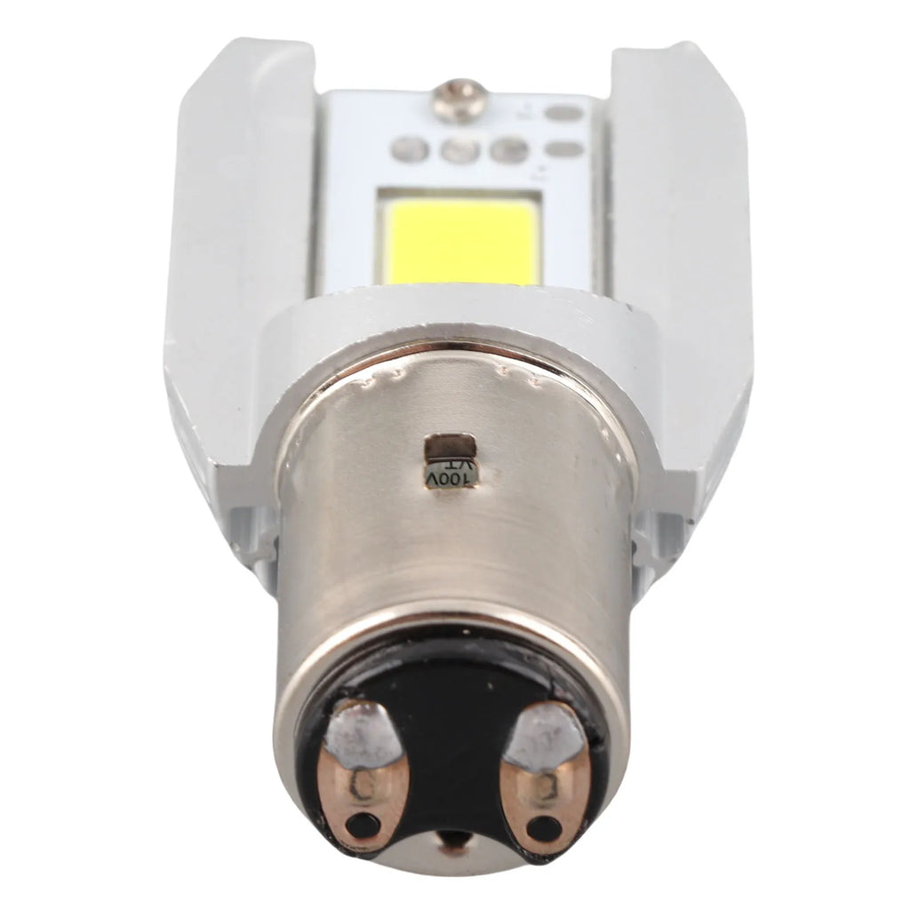 BA20D Motorcycle LED Headlight Blub High/Low Beam Light COB Scooter Head Lamp Motorcycle COB Headlight Bulb Vue