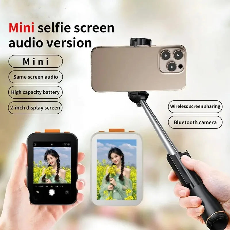 RK-X40H Wireless Selfie Monitor Screen For Universal Mobile Phone 850mAh Mini Audiophile Version Of The Self-timer 2025 New Vue