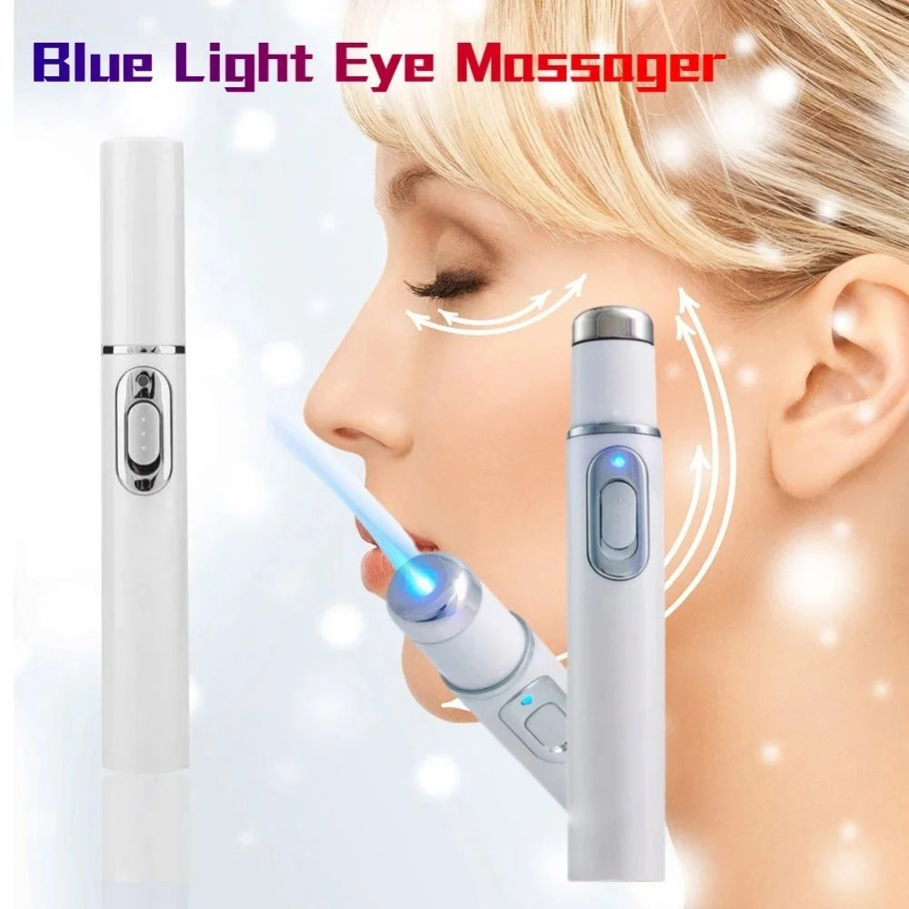Blue Light Eye Massager Facial Beauty Device Lighten Dark Circles Eye Bags Reduce Fine Lines Skin Care Tool for Home Maintenance Vue