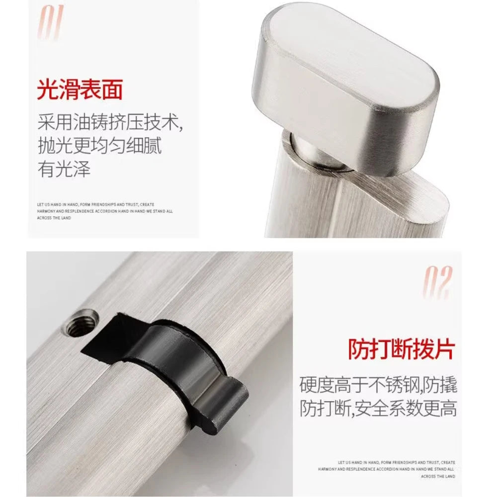 T30 Rotary knob eccentric single unlocking core brass door lock interior door replacement core Vue