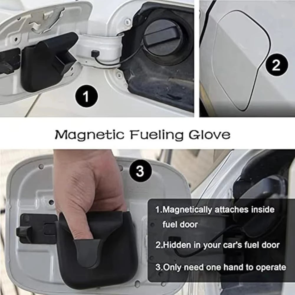 Multifunctional Car Refueling Protective Gloves Silicone Soft Refueling Gloves Universal Size Automotive Refueling Supplies Vue