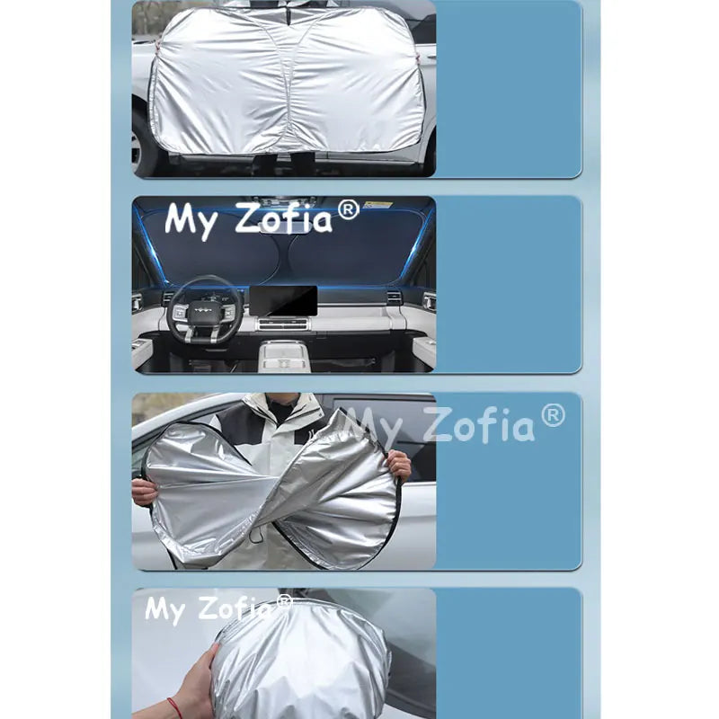 Car Windshield Sun Shade Insulation Protector Front Window Sunshade Auto Accessories for BYD Ti7 Leopard Titanium 7 2025 2026 Vue